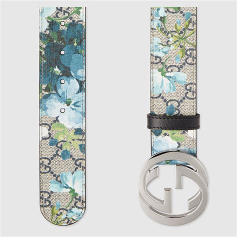 gucci floral belt mens